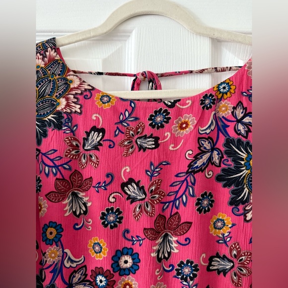 LOFT Plus Size 20 Floral Pink Dress 💕 NEW WITH TAGS - Picture 4 of 12